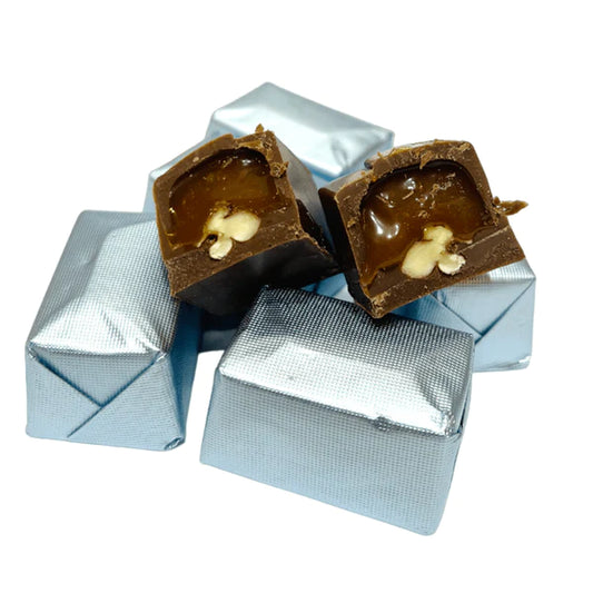 Belgian Caramel Chocolate With Pecan Walnuts