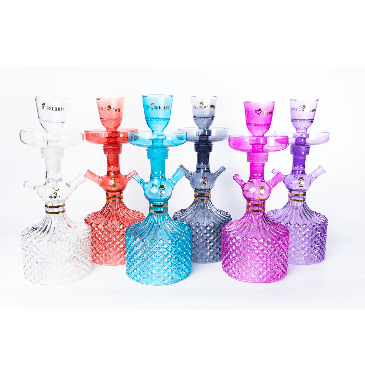 Traveling Hookah Set with Glass Pipe, Shisha Box and Accessories for Portable Smoking