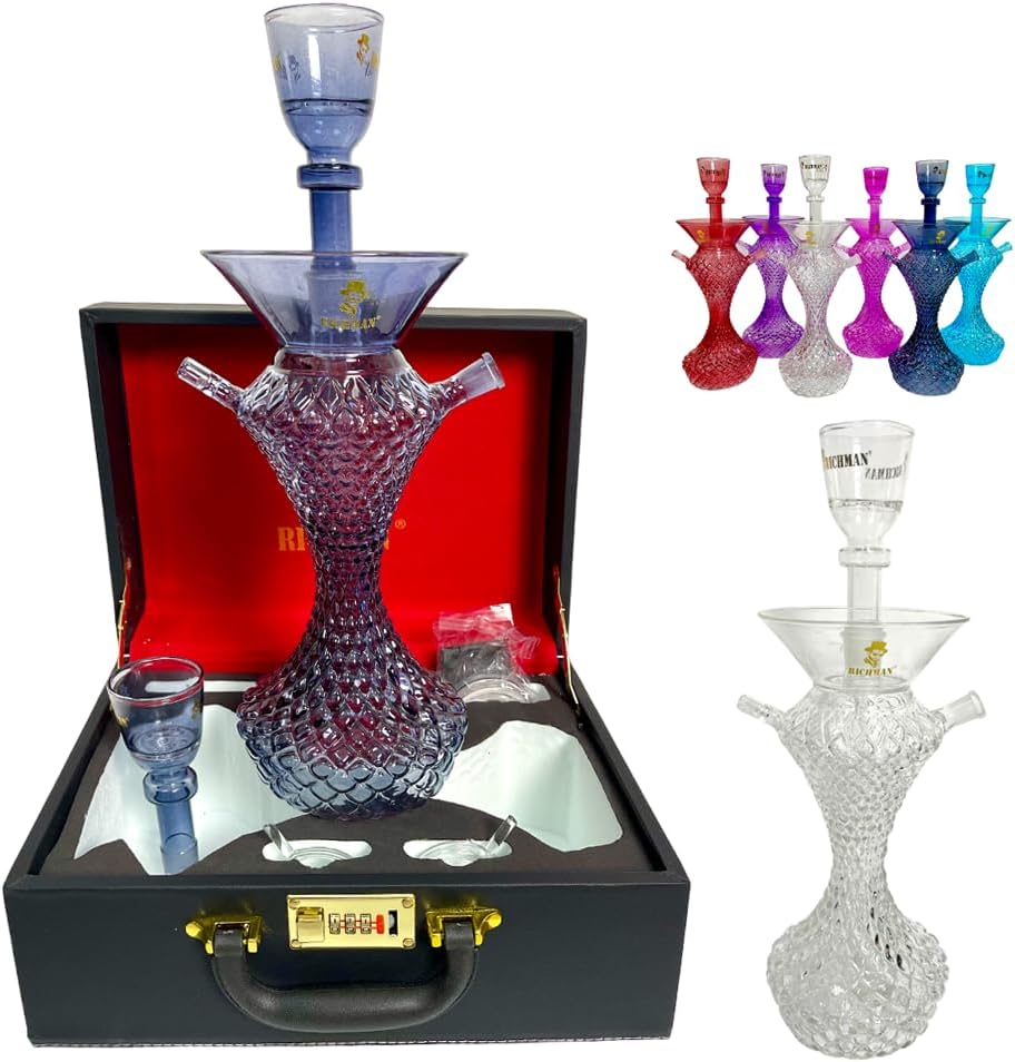 Richman Traveling Box Hookah Shisha Set with complete accessories