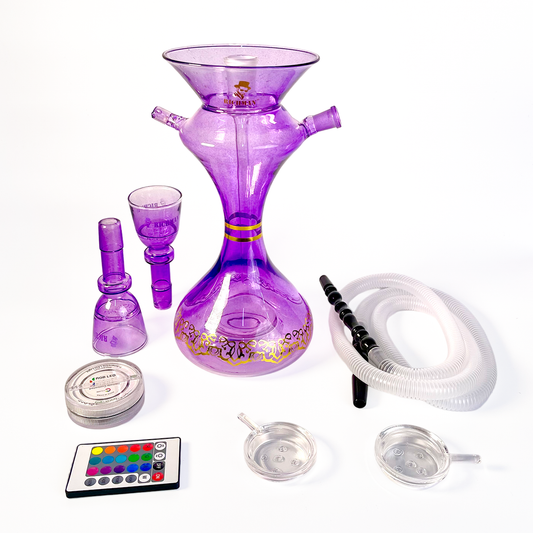 Richman Traveling Box 42 cm Hookah Shisha Set with complete accessories